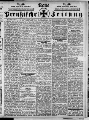 Neue preußische Zeitung vom 19.02.1879