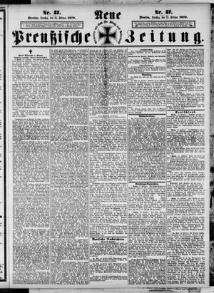 Neue preußische Zeitung vom 25.02.1879