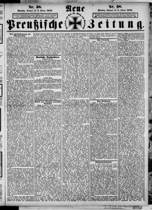 Neue preußische Zeitung vom 26.02.1879