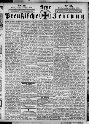 Neue preußische Zeitung vom 27.02.1879