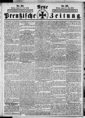 Neue preußische Zeitung vom 09.03.1879