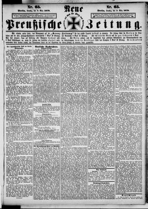 Neue preußische Zeitung vom 18.03.1879