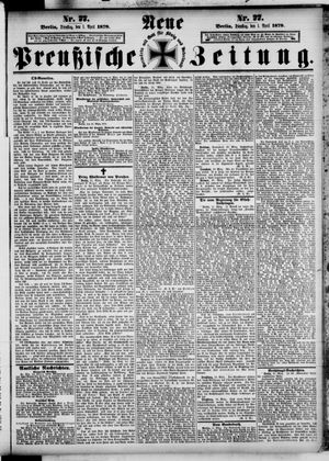 Neue preußische Zeitung vom 01.04.1879