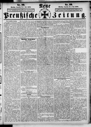Neue preußische Zeitung vom 03.04.1879