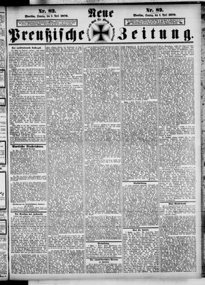 Neue preußische Zeitung vom 06.04.1879