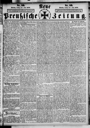 Neue preußische Zeitung vom 08.04.1879