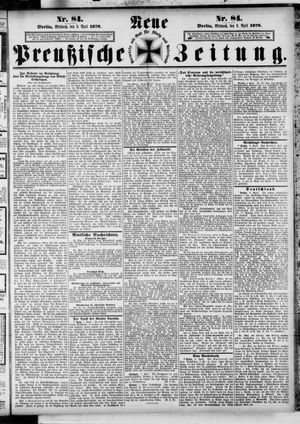 Neue preußische Zeitung vom 09.04.1879