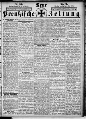 Neue preußische Zeitung vom 10.04.1879