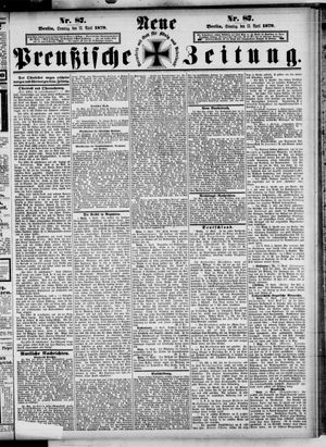 Neue preußische Zeitung vom 13.04.1879