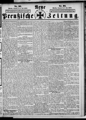 Neue preußische Zeitung vom 19.04.1879