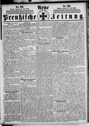 Neue preußische Zeitung vom 22.04.1879