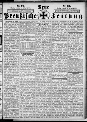 Neue preußische Zeitung vom 24.04.1879