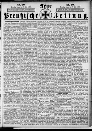 Neue preußische Zeitung vom 27.04.1879