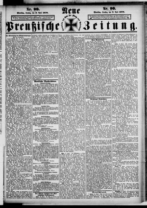Neue preußische Zeitung vom 29.04.1879