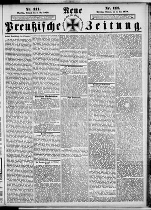 Neue preußische Zeitung vom 14.05.1879