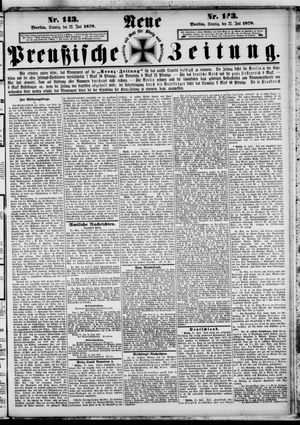 Neue preußische Zeitung vom 22.06.1879