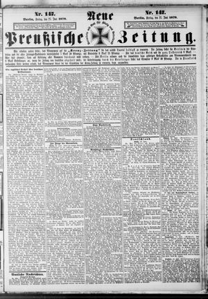 Neue preußische Zeitung vom 27.06.1879