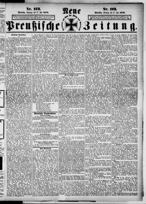 Neue preußische Zeitung vom 27.07.1879