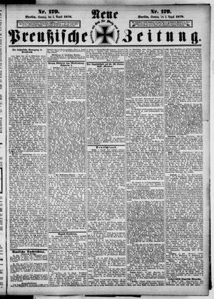 Neue preußische Zeitung vom 03.08.1879