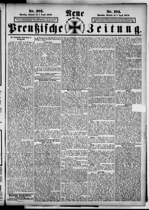 Neue preußische Zeitung vom 06.08.1879