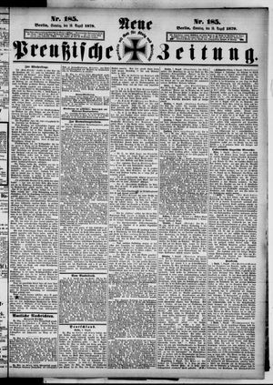 Neue preußische Zeitung vom 10.08.1879