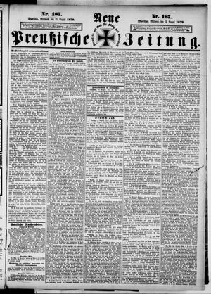 Neue preußische Zeitung vom 13.08.1879