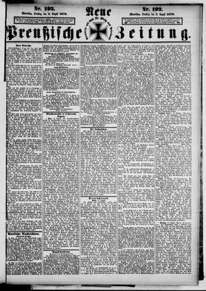 Neue preußische Zeitung vom 19.08.1879