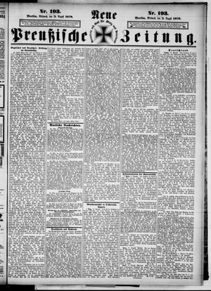 Neue preußische Zeitung vom 20.08.1879