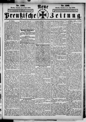 Neue preußische Zeitung vom 23.08.1879