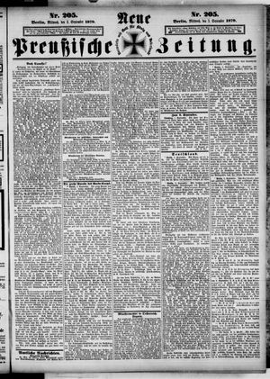 Neue preußische Zeitung vom 03.09.1879