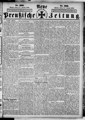 Neue preußische Zeitung vom 07.09.1879