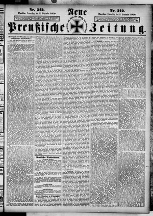 Neue preußische Zeitung vom 11.09.1879