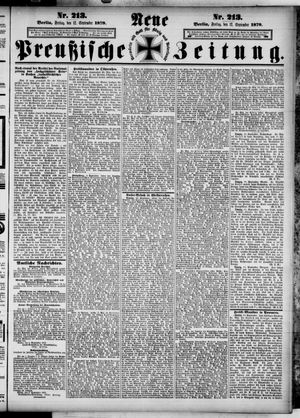 Neue preußische Zeitung vom 12.09.1879