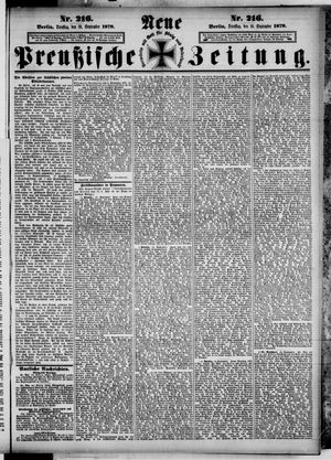 Neue preußische Zeitung vom 16.09.1879