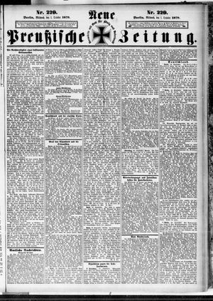 Neue preußische Zeitung vom 01.10.1879