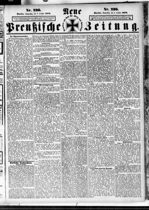Neue preußische Zeitung vom 09.10.1879