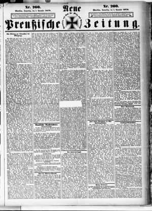 Neue preußische Zeitung vom 06.11.1879