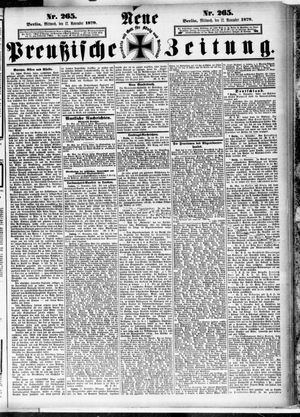 Neue preußische Zeitung vom 12.11.1879