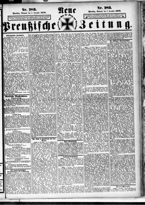 Neue preußische Zeitung vom 03.12.1879