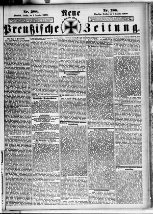 Neue preußische Zeitung vom 09.12.1879