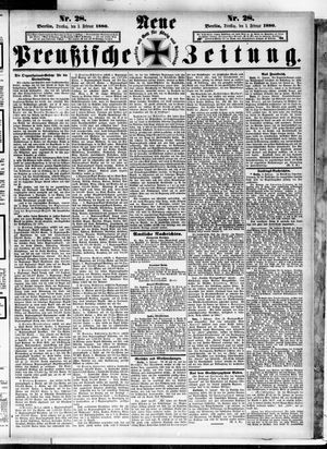 Neue preußische Zeitung vom 03.02.1880