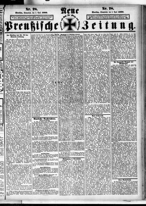 Neue preußische Zeitung vom 03.04.1880