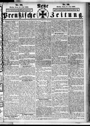 Neue preußische Zeitung on Apr 4, 1880