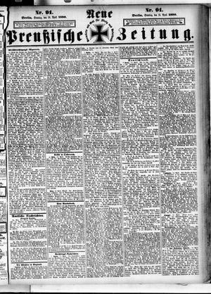 Neue preußische Zeitung vom 18.04.1880