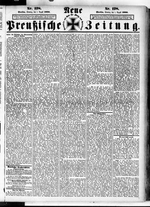 Neue preußische Zeitung vom 01.08.1880
