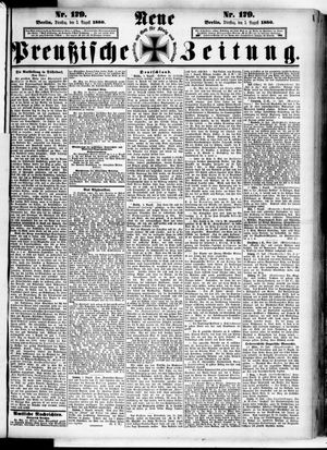 Neue preußische Zeitung vom 03.08.1880