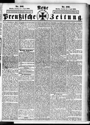 Neue preußische Zeitung vom 12.08.1880