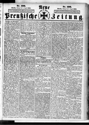 Neue preußische Zeitung vom 15.08.1880