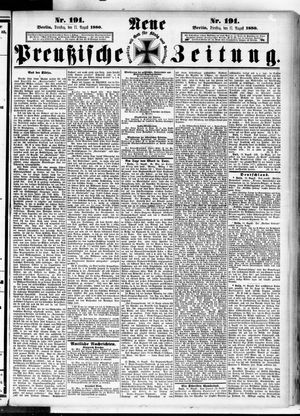 Neue preußische Zeitung on Aug 17, 1880