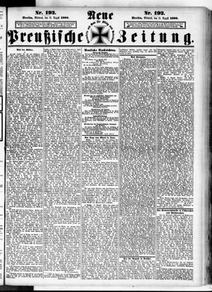 Neue preußische Zeitung vom 18.08.1880